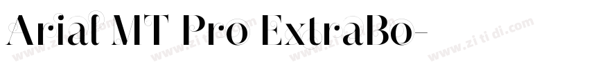 Arial MT Pro ExtraBo字体转换